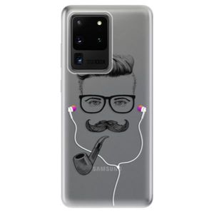 Odolné silikónové puzdro iSaprio - Man With Headphones 01 - Samsung Galaxy S20 Ultra vyobraziť