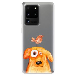 Odolné silikónové puzdro iSaprio - Dog And Bird - Samsung Galaxy S20 Ultra vyobraziť