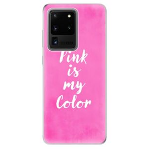 Odolné silikónové puzdro iSaprio - Pink is my color - Samsung Galaxy S20 Ultra vyobraziť