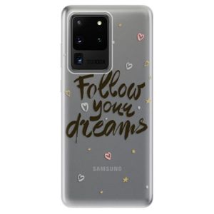 Odolné silikónové puzdro iSaprio - Follow Your Dreams - black - Samsung Galaxy S20 Ultra vyobraziť