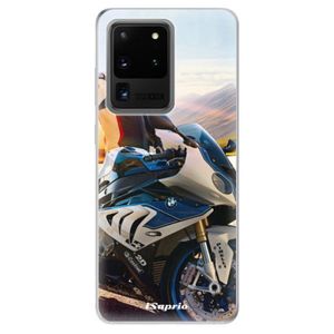 Odolné silikónové puzdro iSaprio - Motorcycle 10 - Samsung Galaxy S20 Ultra vyobraziť