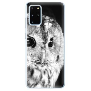Odolné silikónové puzdro iSaprio - BW Owl - Samsung Galaxy S20+ vyobraziť