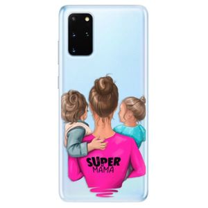 Odolné silikónové puzdro iSaprio - Super Mama - Boy and Girl - Samsung Galaxy S20+ vyobraziť