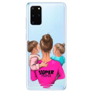 Odolné silikónové puzdro iSaprio - Super Mama - Two Girls - Samsung Galaxy S20+ vyobraziť