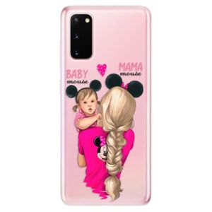 Odolné silikónové puzdro iSaprio - Mama Mouse Blond and Girl - Samsung Galaxy S20 vyobraziť