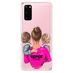 Odolné silikónové puzdro iSaprio - Super Mama - Two Boys - Samsung Galaxy S20 vyobraziť