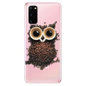 Odolné silikónové puzdro iSaprio - Owl And Coffee - Samsung Galaxy S20 vyobraziť