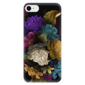 Odolné silikónové puzdro iSaprio - Dark Flowers - iPhone SE 2020 vyobraziť