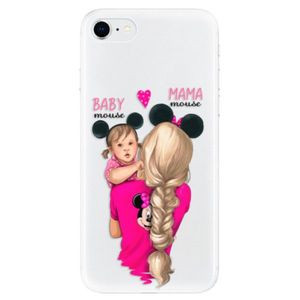 Odolné silikónové puzdro iSaprio - Mama Mouse Blond and Girl - iPhone SE 2020 vyobraziť