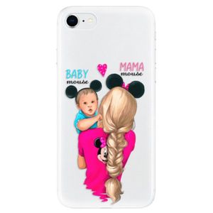 Odolné silikónové puzdro iSaprio - Mama Mouse Blonde and Boy - iPhone SE 2020 vyobraziť