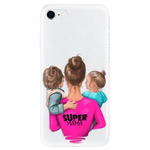 Odolné silikónové puzdro iSaprio - Super Mama - Boy and Girl - iPhone SE 2020 vyobraziť