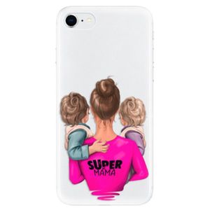 Odolné silikónové puzdro iSaprio - Super Mama - Two Boys - iPhone SE 2020 vyobraziť