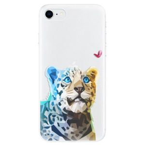 Odolné silikónové puzdro iSaprio - Leopard With Butterfly - iPhone SE 2020 vyobraziť