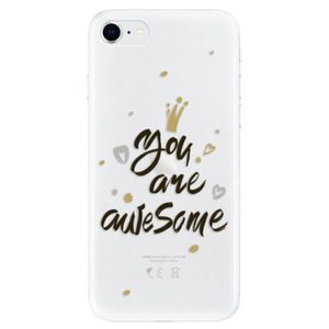 Odolné silikónové puzdro iSaprio - You Are Awesome - black - iPhone SE 2020 vyobraziť