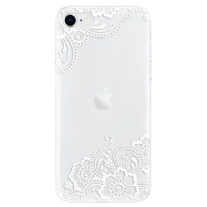 Odolné silikónové puzdro iSaprio - White Lace 02 - iPhone SE 2020 vyobraziť
