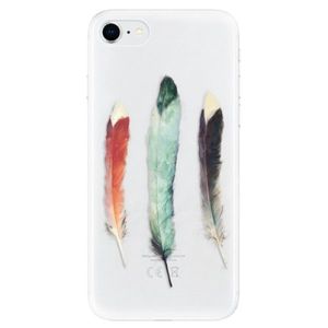 Odolné silikónové puzdro iSaprio - Three Feathers - iPhone SE 2020 vyobraziť
