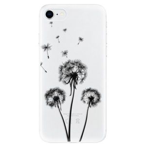 Odolné silikónové puzdro iSaprio - Three Dandelions - black - iPhone SE 2020 vyobraziť
