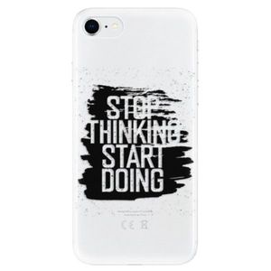 Odolné silikónové puzdro iSaprio - Start Doing - black - iPhone SE 2020 vyobraziť