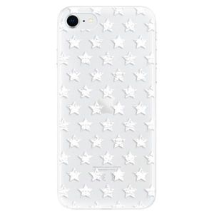 Odolné silikónové puzdro iSaprio - Stars Pattern - white - iPhone SE 2020 vyobraziť