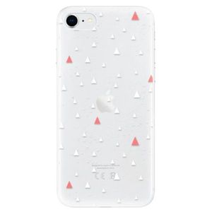 Odolné silikónové puzdro iSaprio - Abstract Triangles 02 - white - iPhone SE 2020 vyobraziť