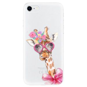 Odolné silikónové puzdro iSaprio - Lady Giraffe - iPhone SE 2020 vyobraziť