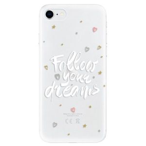 Odolné silikónové puzdro iSaprio - Follow Your Dreams - white - iPhone SE 2020 vyobraziť