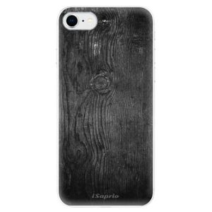 Odolné silikónové puzdro iSaprio - Black Wood 13 - iPhone SE 2020 vyobraziť