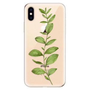 Odolné silikónové puzdro iSaprio - Green Plant 01 - iPhone XS vyobraziť