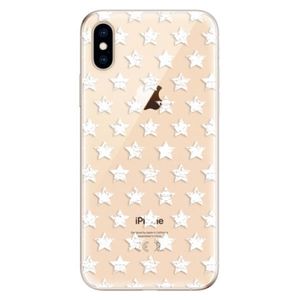 Odolné silikónové puzdro iSaprio - Stars Pattern - white - iPhone XS vyobraziť