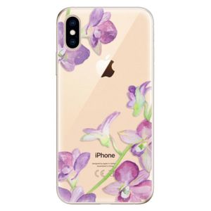 Odolné silikónové puzdro iSaprio - Purple Orchid - iPhone XS vyobraziť