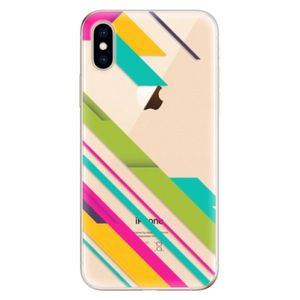 Odolné silikónové puzdro iSaprio - Color Stripes 03 - iPhone XS vyobraziť