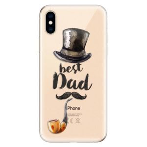 Odolné silikónové puzdro iSaprio - Best Dad - iPhone XS vyobraziť