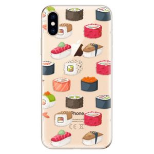 Odolné silikónové puzdro iSaprio - Sushi Pattern - iPhone XS vyobraziť