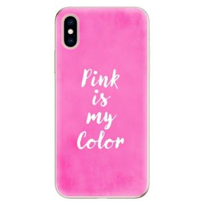 Odolné silikónové puzdro iSaprio - Pink is my color - iPhone XS vyobraziť
