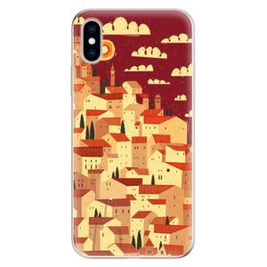 Odolné silikónové puzdro iSaprio - Mountain City - iPhone XS vyobraziť