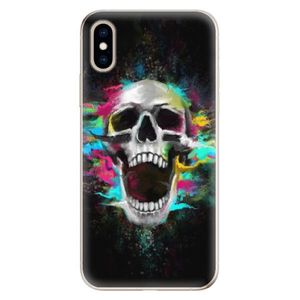 Odolné silikónové puzdro iSaprio - Skull in Colors - iPhone XS vyobraziť