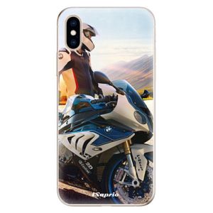 Odolné silikónové puzdro iSaprio - Motorcycle 10 - iPhone XS vyobraziť