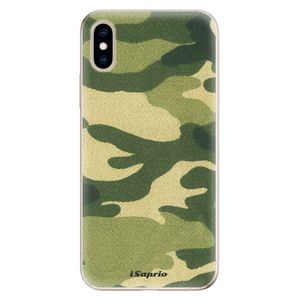 Odolné silikónové puzdro iSaprio - Green Camuflage 01 - iPhone XS vyobraziť