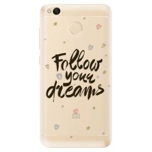 Odolné silikónové puzdro iSaprio - Follow Your Dreams - black - Xiaomi Redmi 4X vyobraziť
