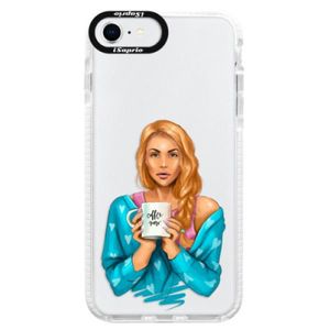 Silikónové puzdro Bumper iSaprio - Coffe Now - Redhead - iPhone SE 2020 vyobraziť