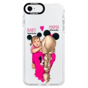 Silikónové puzdro Bumper iSaprio - Mama Mouse Blond and Girl - iPhone SE 2020 vyobraziť