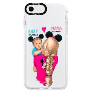 Silikónové puzdro Bumper iSaprio - Mama Mouse Blonde and Boy - iPhone SE 2020 vyobraziť