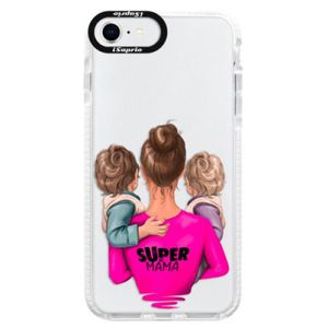 Silikónové puzdro Bumper iSaprio - Super Mama - Two Boys - iPhone SE 2020 vyobraziť