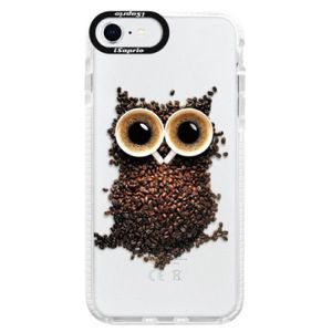 Silikónové puzdro Bumper iSaprio - Owl And Coffee - iPhone SE 2020 vyobraziť