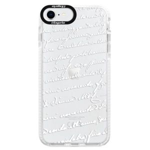 Silikónové puzdro Bumper iSaprio - Handwriting 01 - white - iPhone SE 2020 vyobraziť