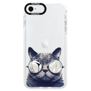 Silikónové puzdro Bumper iSaprio - Crazy Cat 01 - iPhone SE 2020 vyobraziť