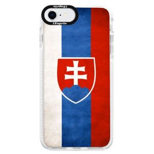 Silikónové puzdro Bumper iSaprio - Slovakia Flag - iPhone SE 2020 vyobraziť