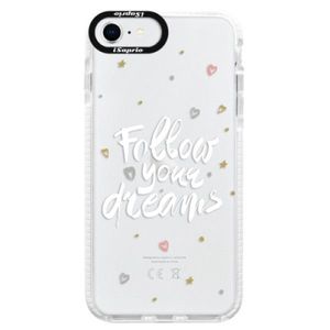 Silikónové puzdro Bumper iSaprio - Follow Your Dreams - white - iPhone SE 2020 vyobraziť