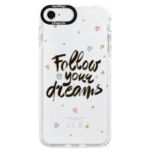 Silikónové puzdro Bumper iSaprio - Follow Your Dreams - black - iPhone SE 2020 vyobraziť