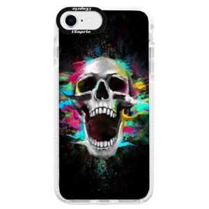 Silikónové puzdro Bumper iSaprio - Skull in Colors - iPhone SE 2020 vyobraziť